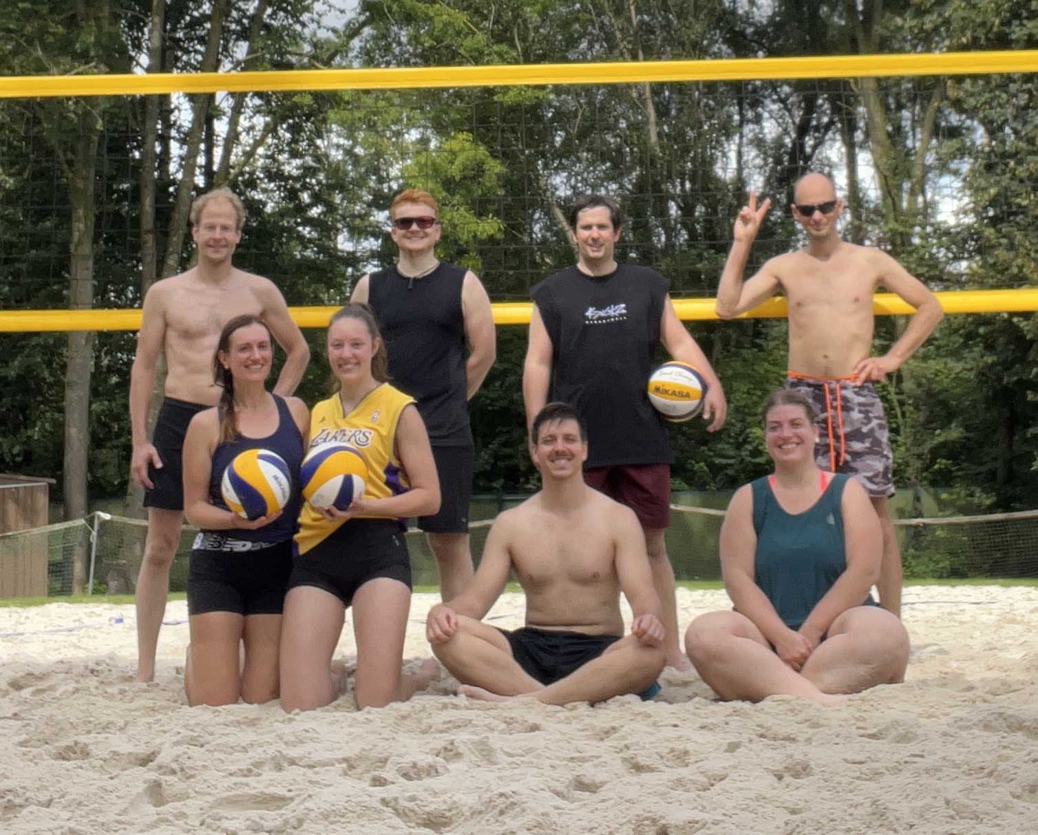 La Beacher beim Beachvolleyball spielen in Bochum Langendreer am LA Beach